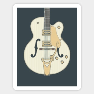 The White Falkon Guitar Sticker